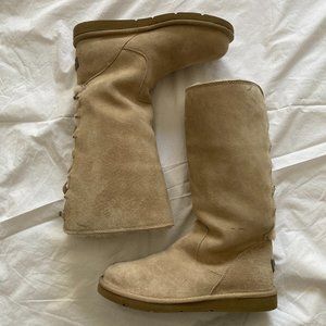 UGG Lace Up Back Boots -  7 / 37